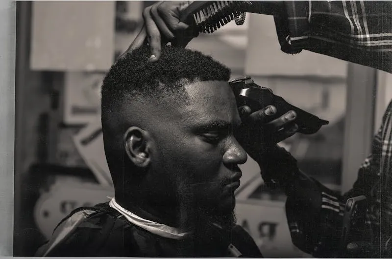 Perfil de fade en proceso blanco y negro